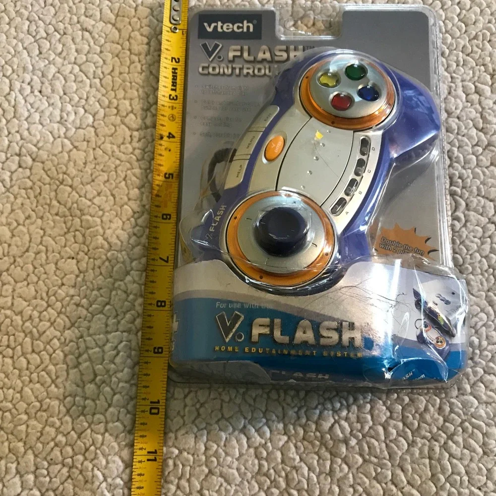 VTech V.Flash Controller Blue Orange Wired Gamepad Joystick 80-091400 NEW